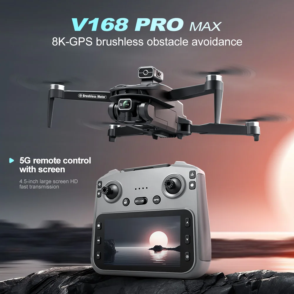 Dron V168 Pro MAX – widok z góry